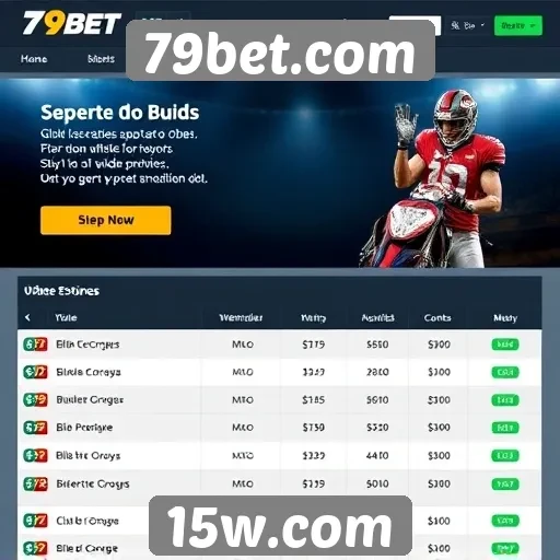 Comparação de odds entre 79bet.com e concorrentes